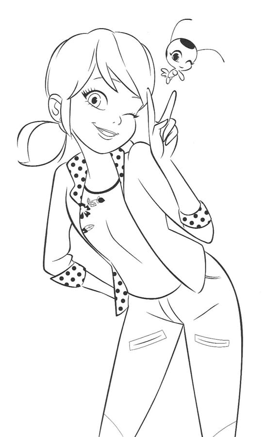 Miraculous Ladybug coloring pages 2 1