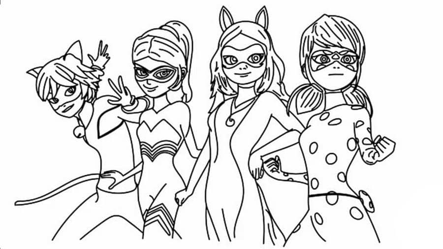Miraculous Ladybug coloring pages 4 1