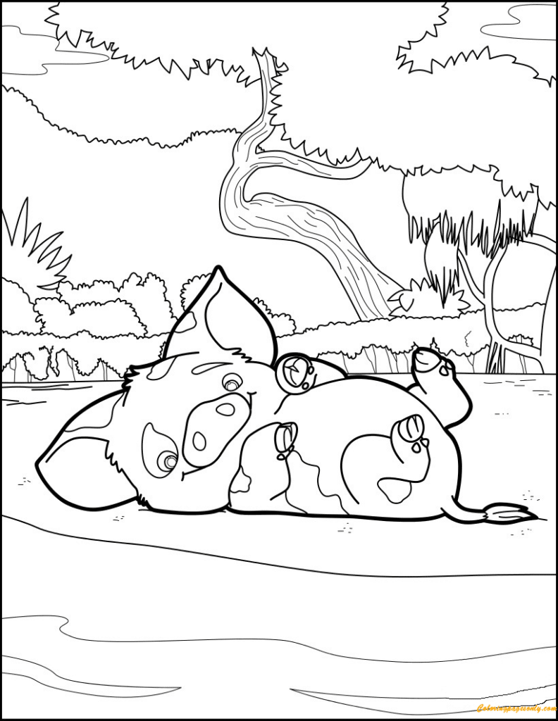 Moana Coloring Page 3