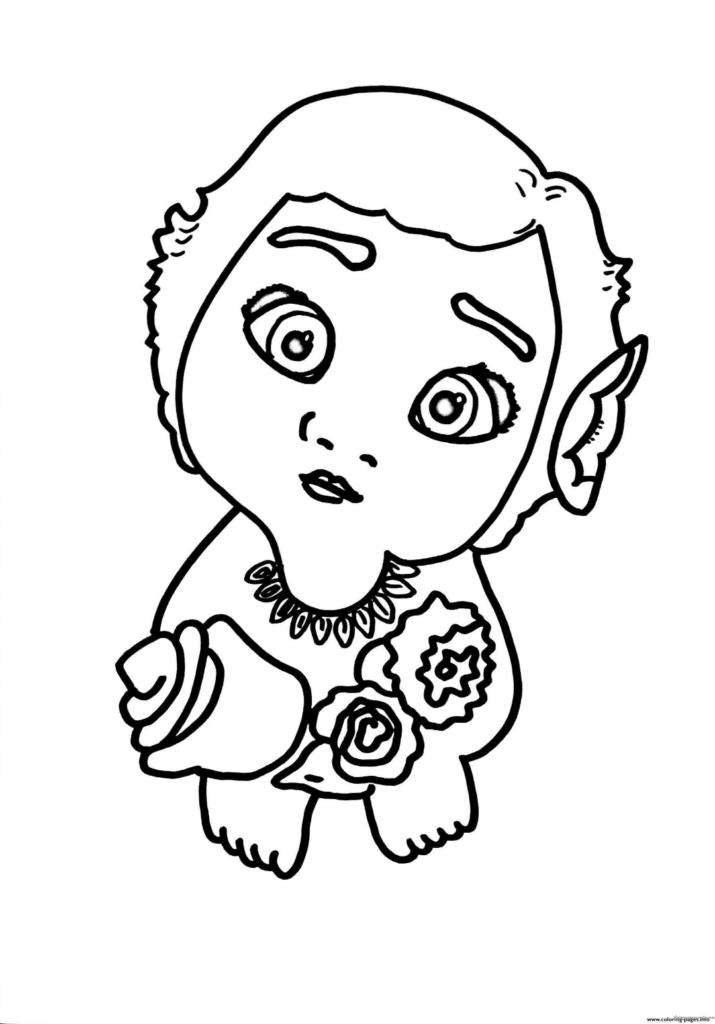 Moana Coloring Page 4