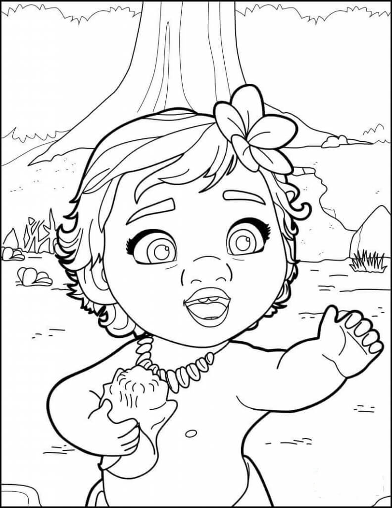 Moana Coloring Page 5