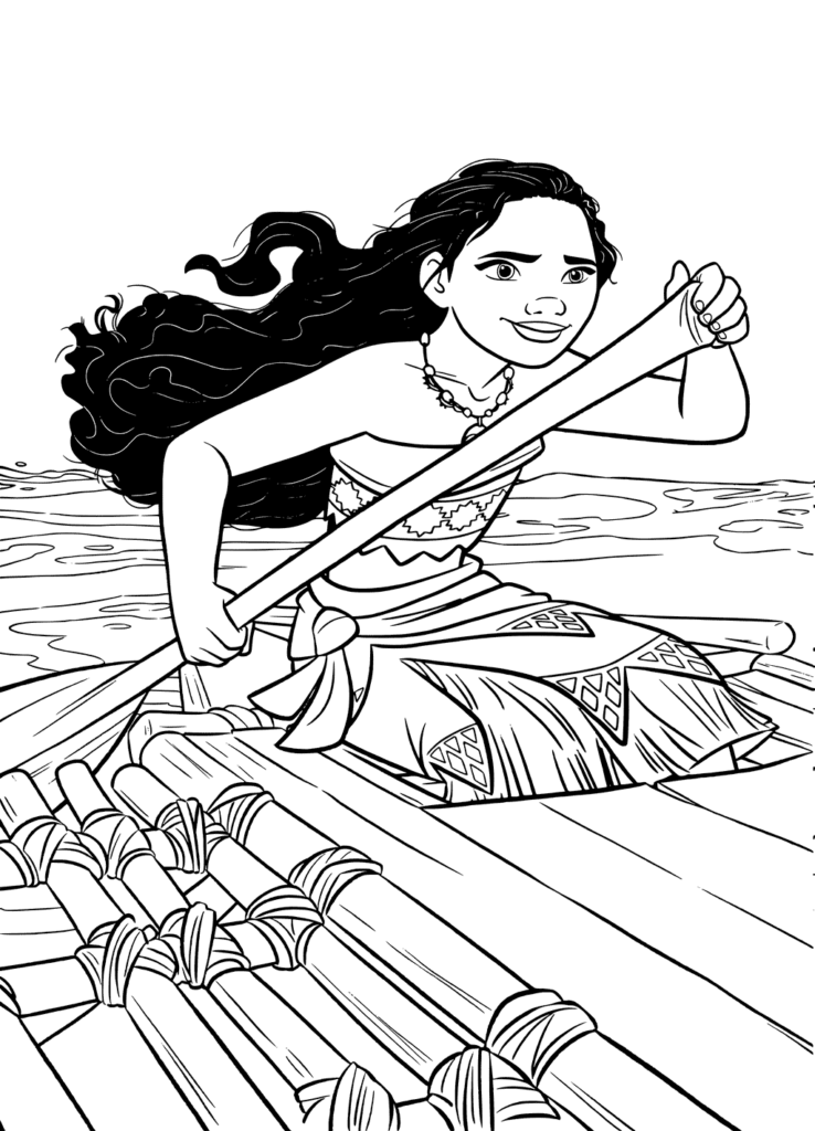 Moana Coloring Page