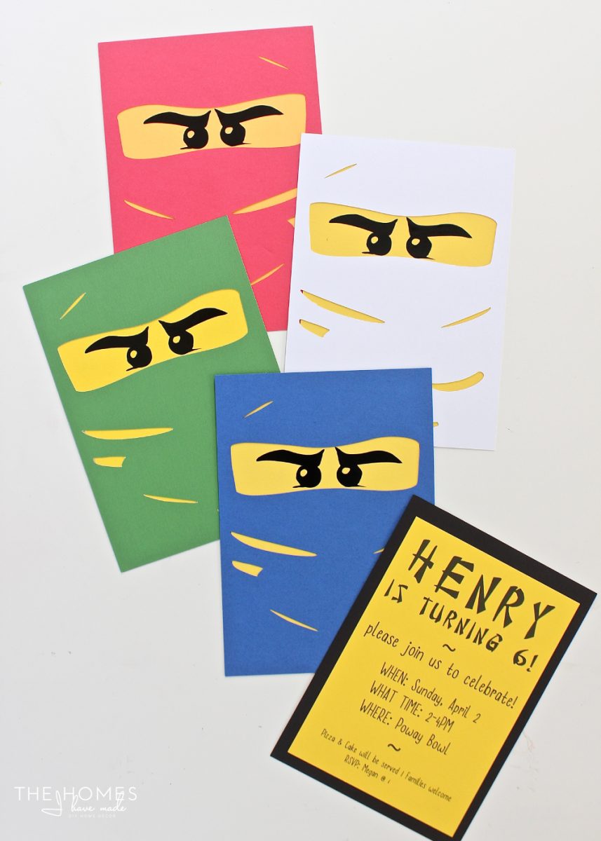 Ninjago Birthday Invitations