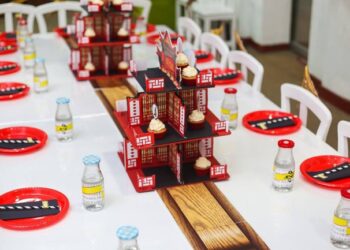Ninjago Birthday Table Setting