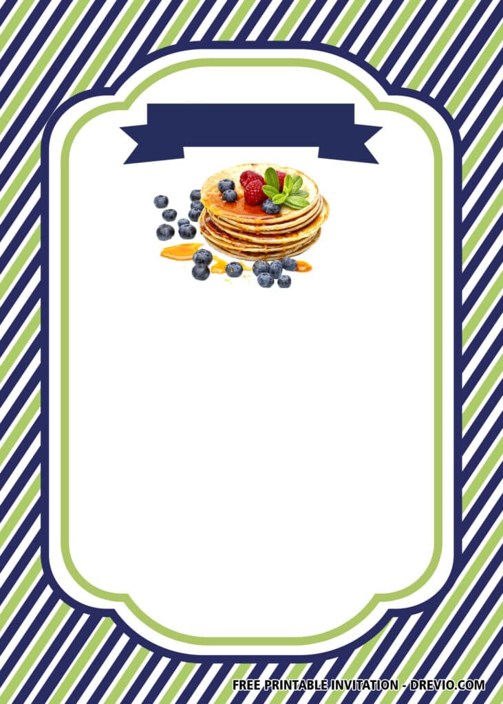 Pancakes & Pajamas Birthday Invitations