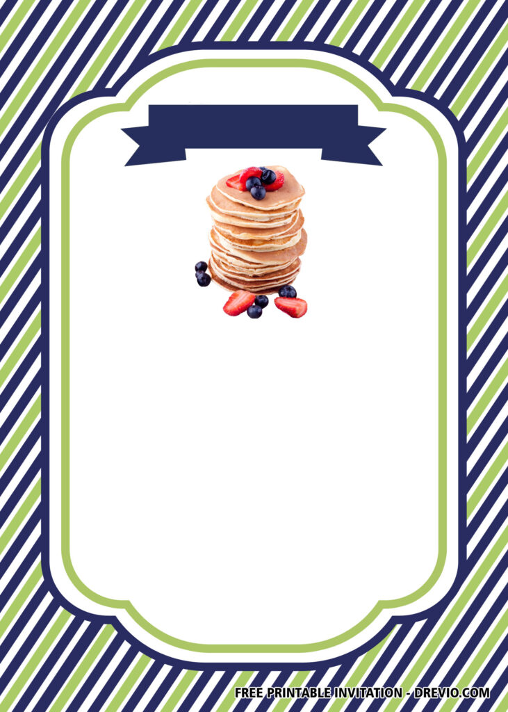 Pancakes & Pajamas Birthday Invitations