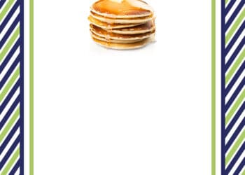 Pancakes & Pajamas Birthday Invitations