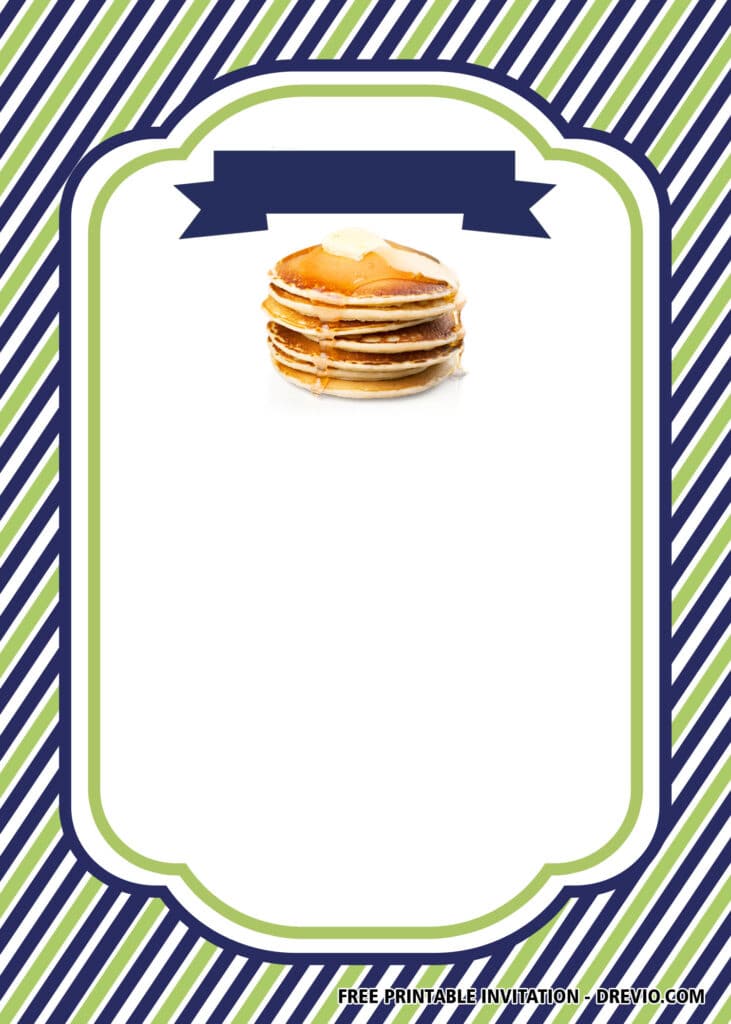 Pancakes & Pajamas Birthday Invitations