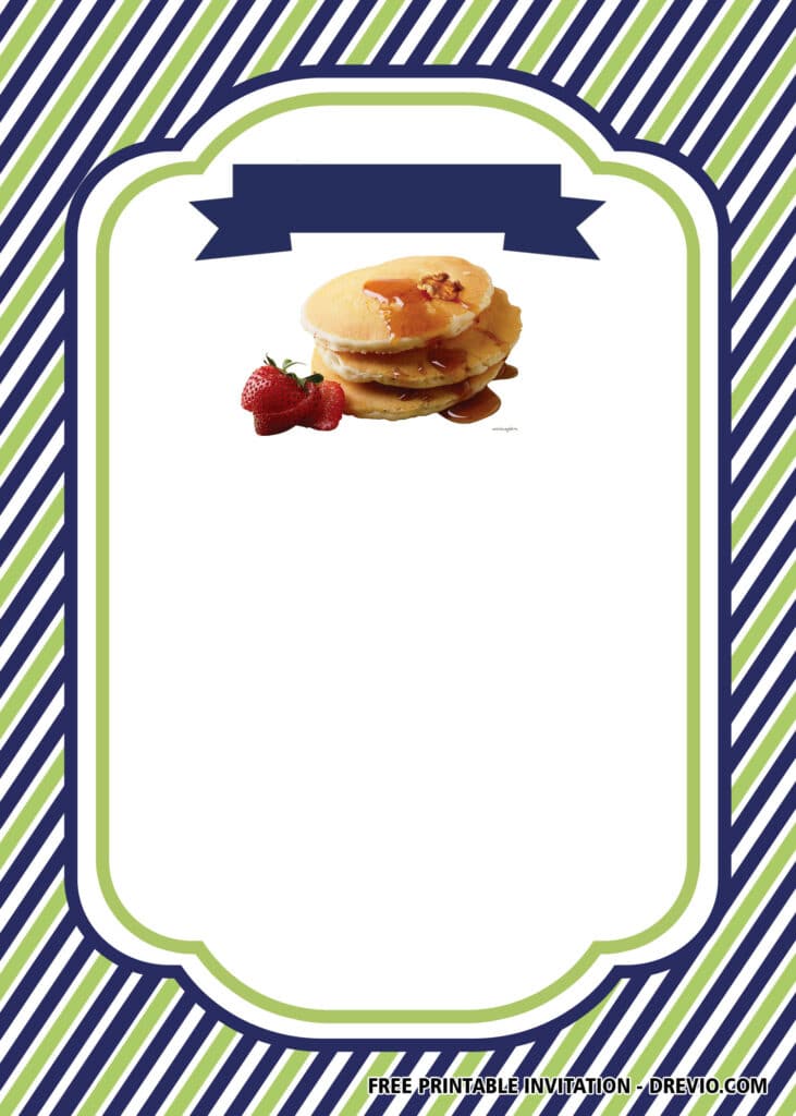 Pancakes & Pajamas Birthday Invitations