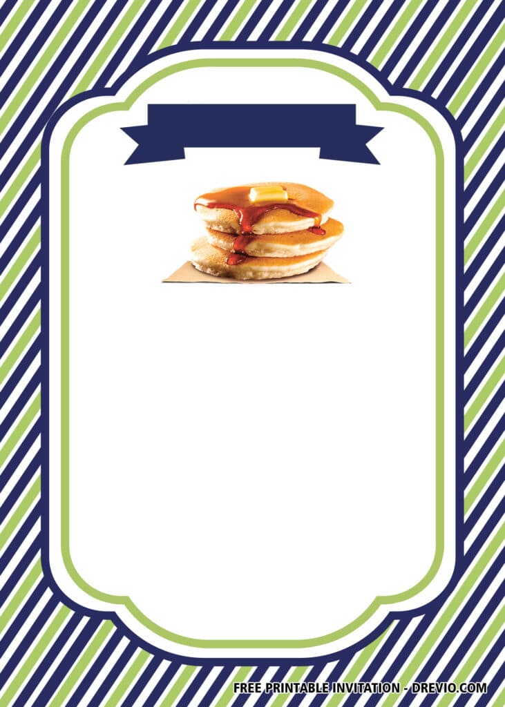 Pancakes & Pajamas Birthday Invitations