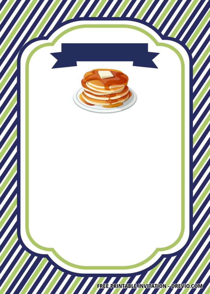 Pancakes & Pajamas Birthday Invitations