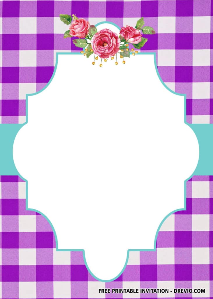 FREE Picnic Bridal Shower Invitations