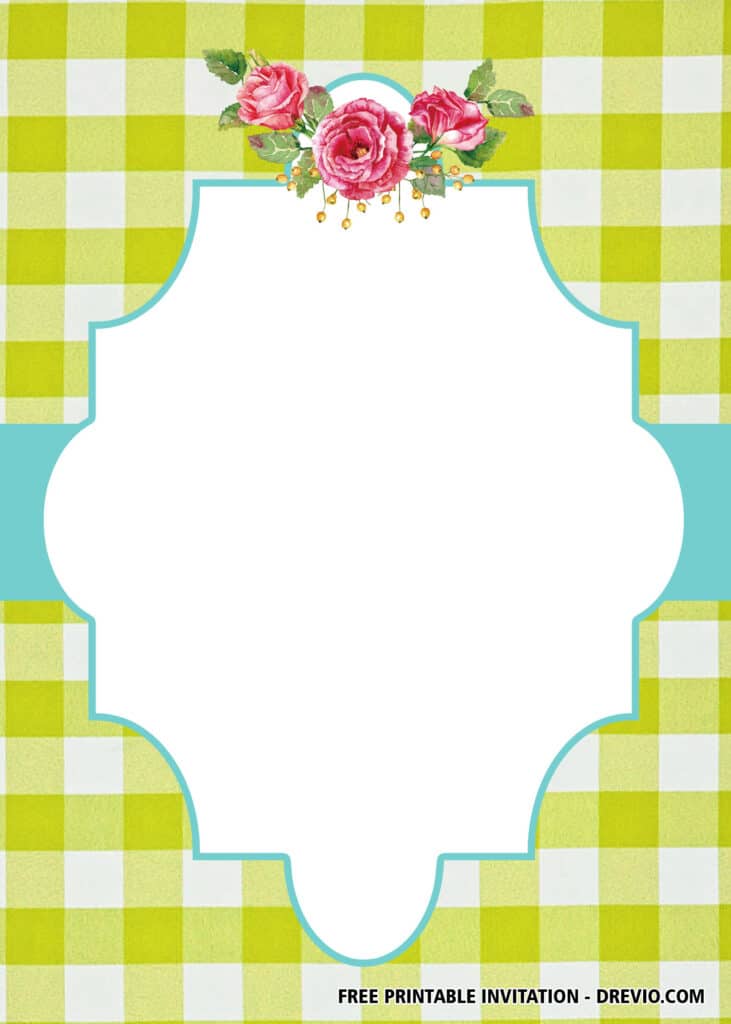 FREE Picnic Bridal Shower Invitations
