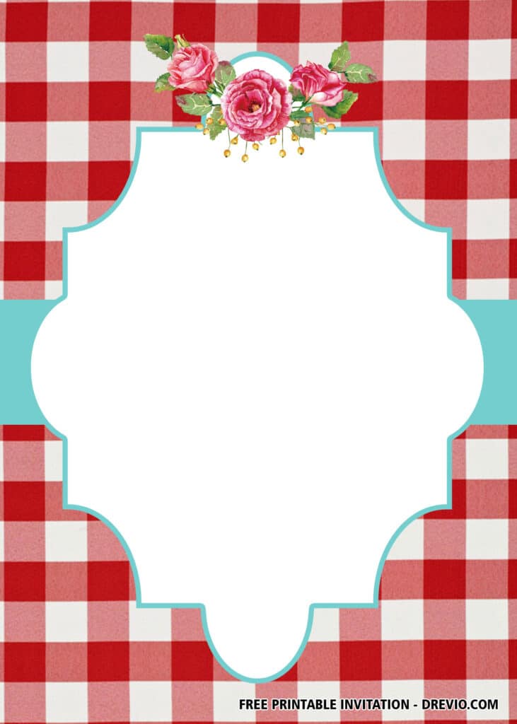 FREE Picnic Bridal Shower Invitations