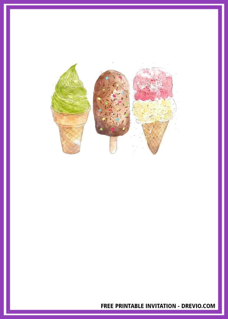 FREE Popsicle Birthday Invitations