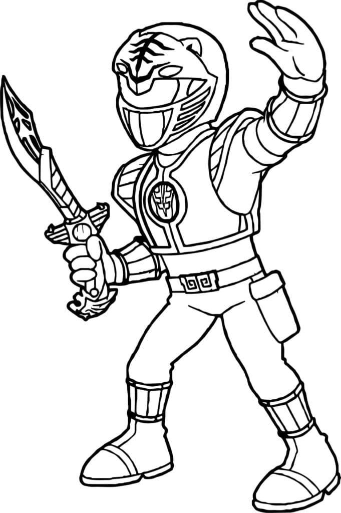 Power Ranger Coloring Page 3