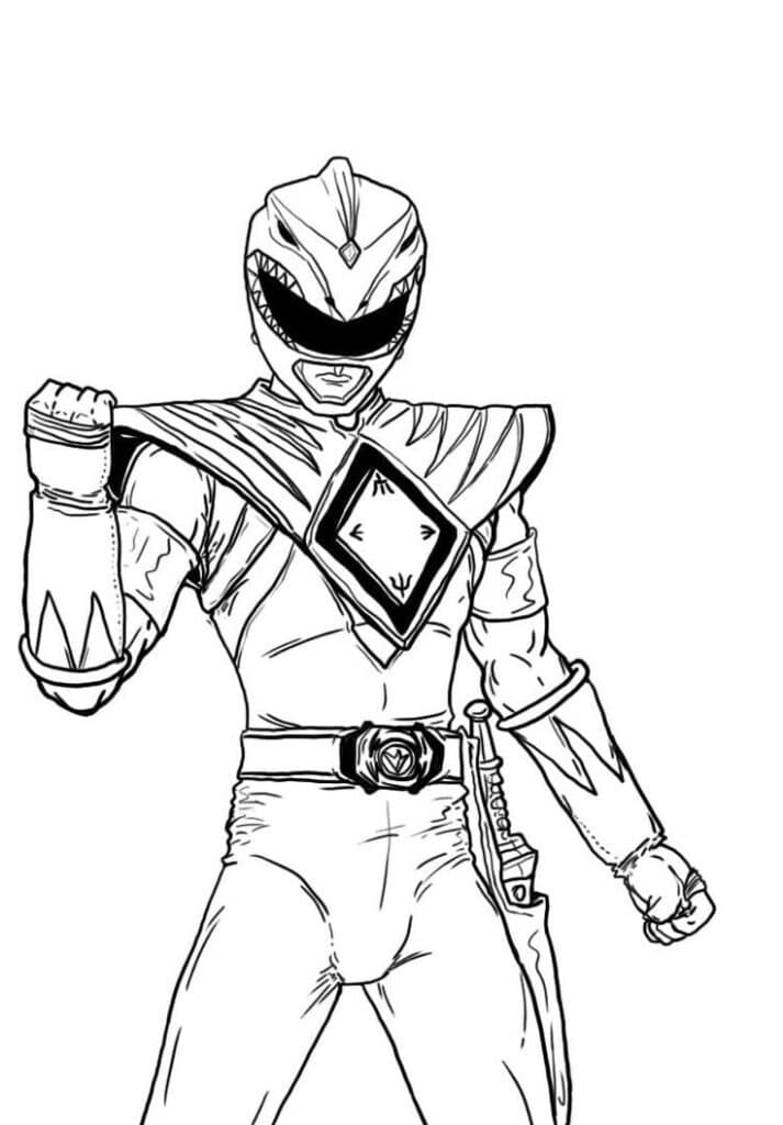 Power Ranger Coloring Page 5