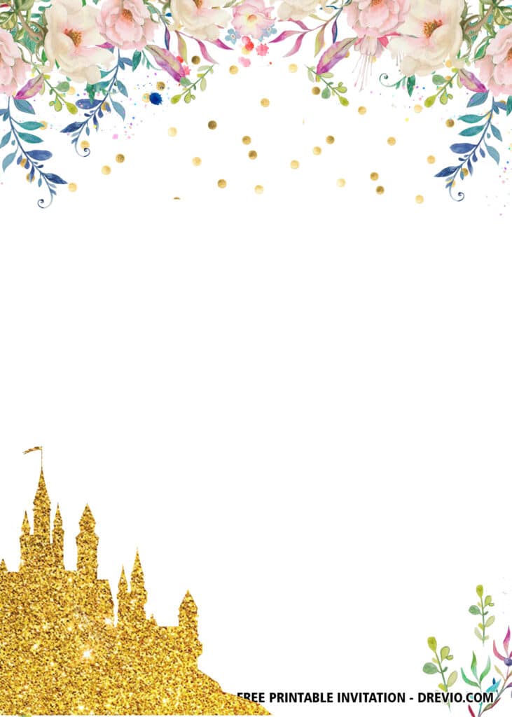 FREE Editable Princess Birthday Invitations