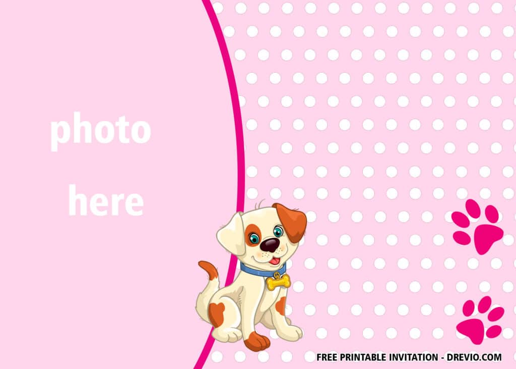 FREE Editable Puppy Dog Birthday Invitations