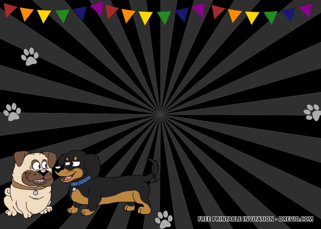 FREE Puppy Dog Pals Birthday Invitations