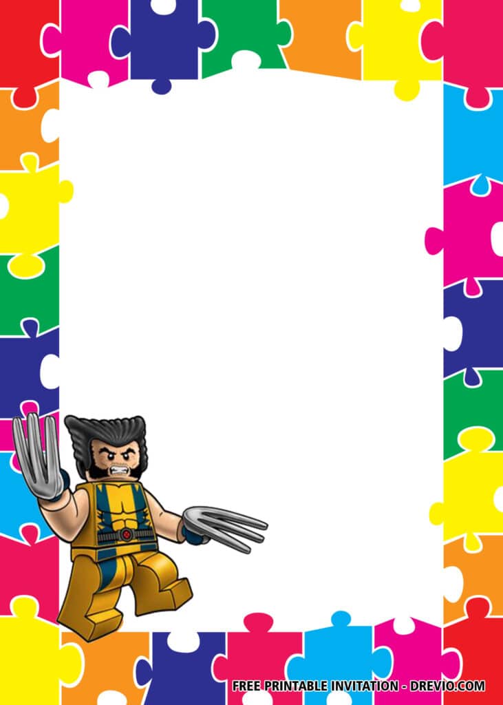 FREE Puzzle Birthday Invitations