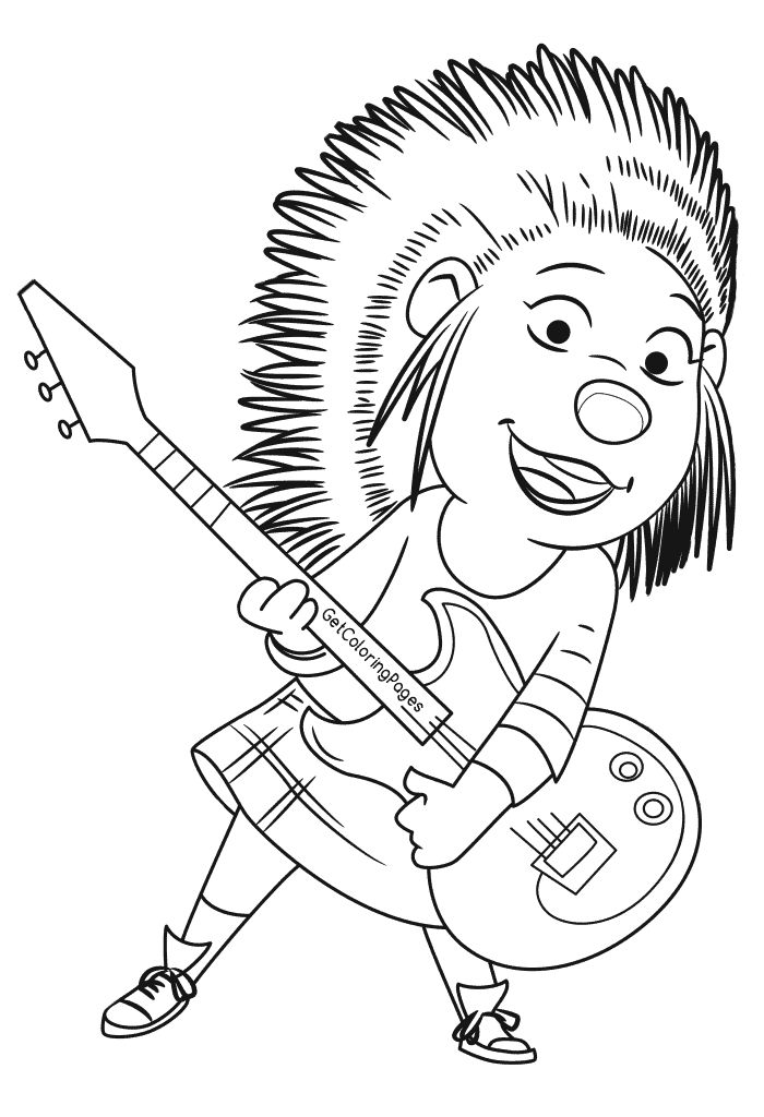 Sing Coloring Page 2