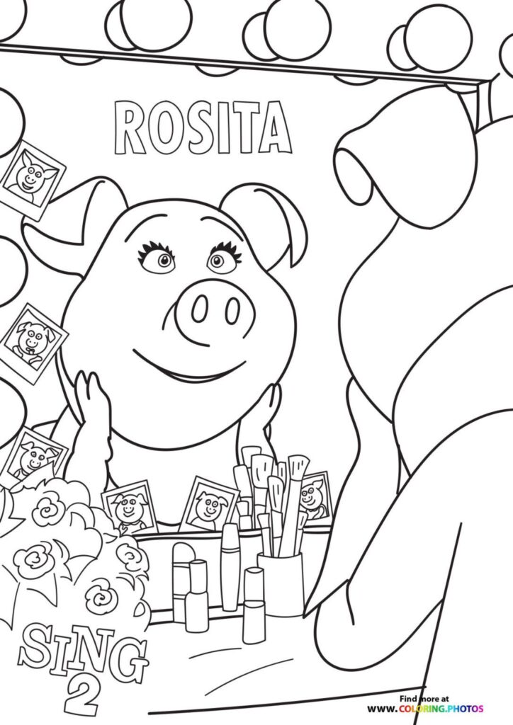 Sing Coloring Page 3