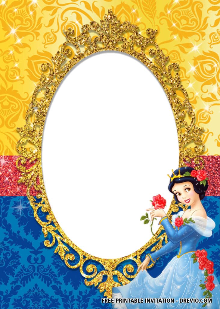 FREE Snow White Birthday Invitations