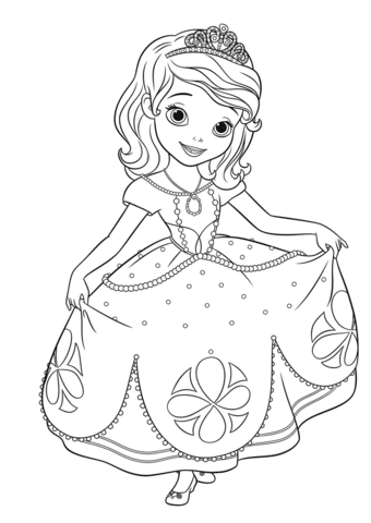 Sofia the First Coloring Pages 2