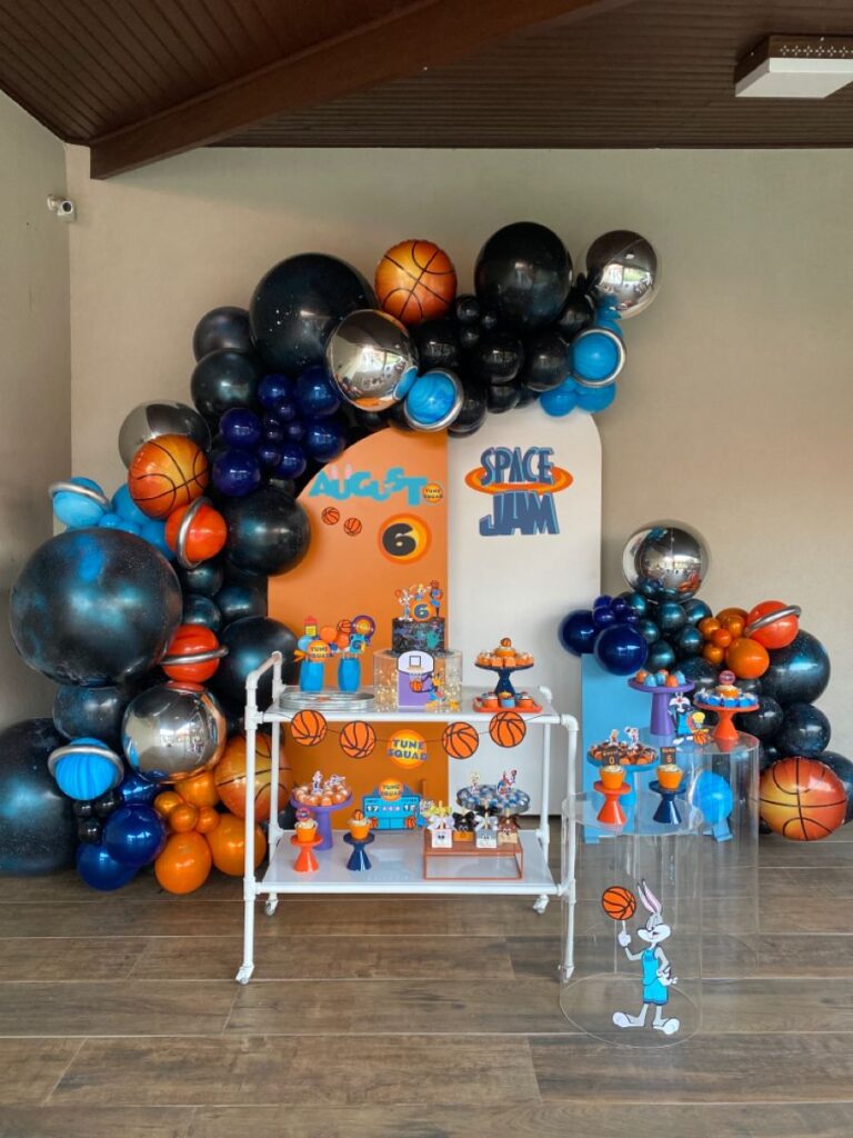 Space Jam Birthday Party Balloons