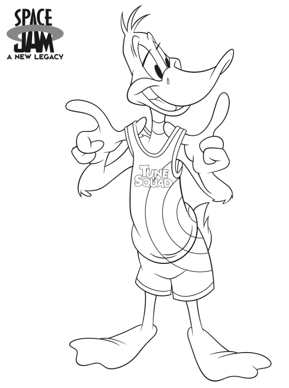 Space Jam Coloring Page 2