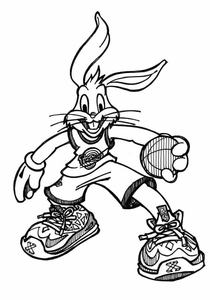 Space Jam Coloring Page 3