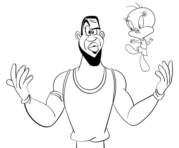 Space Jam Coloring Page 5