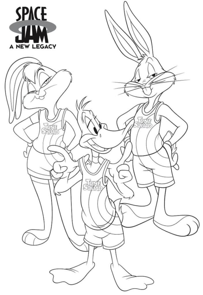 Space Jam Coloring Page