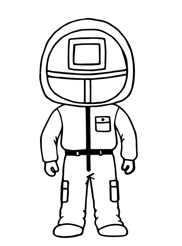 Squid Game Coloring Page 3