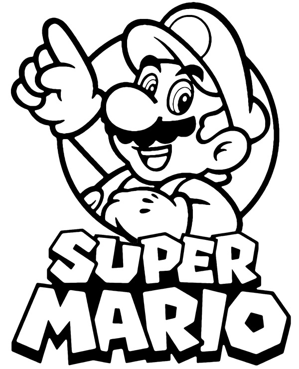 Super Mario Coloring Page 3