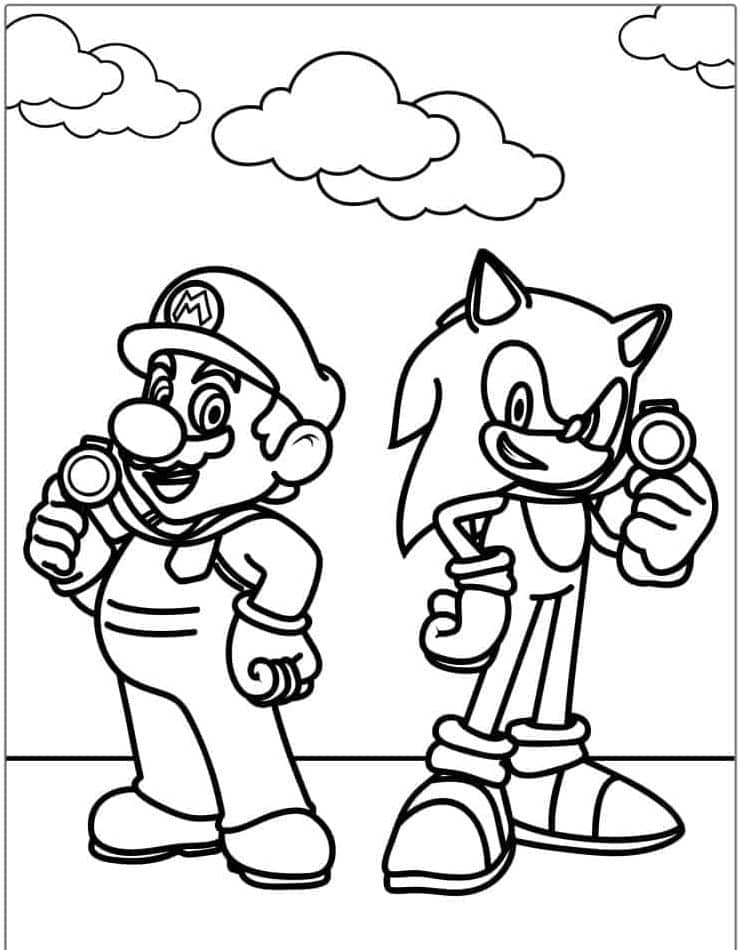 Super Mario Coloring Page 4