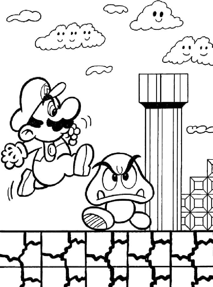 Super Mario Coloring Page 5