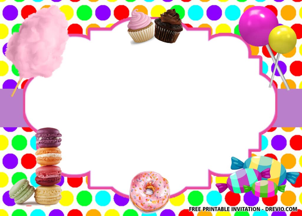 FREE Sweet Shop Birthday Invitations