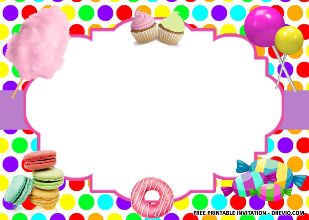 FREE Sweet Shop Birthday Invitations