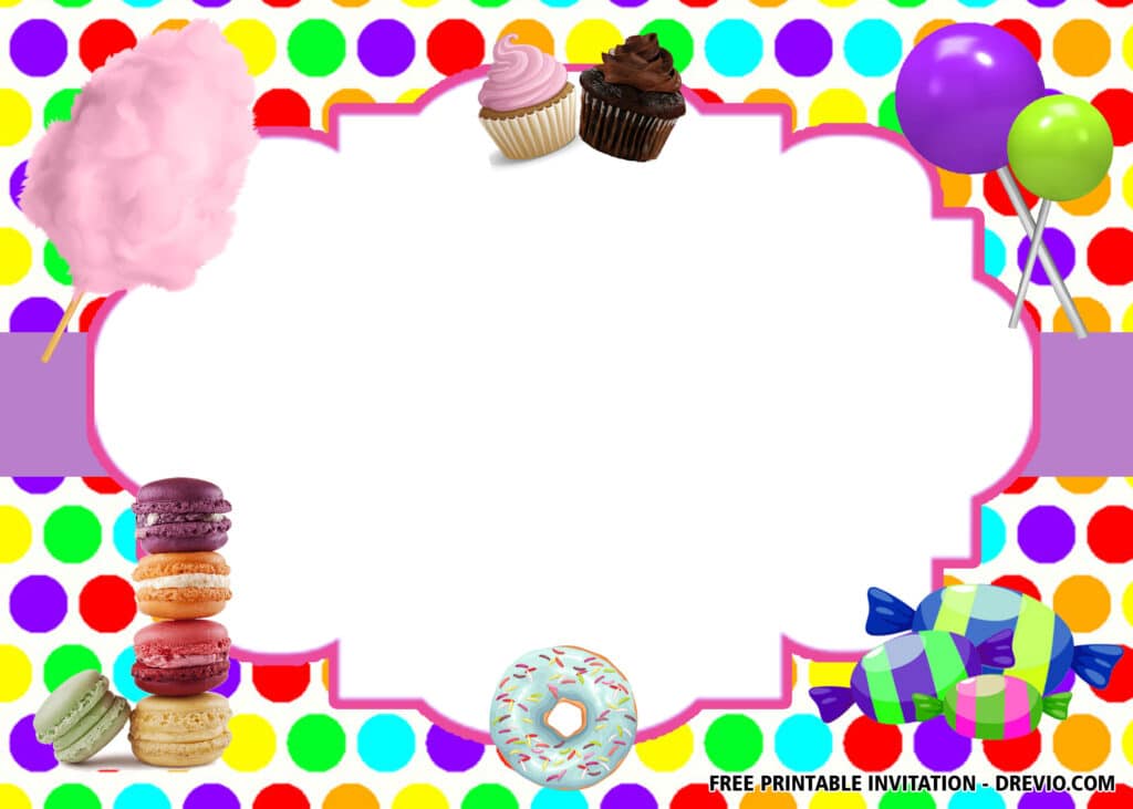 FREE Sweet Shop Birthday Invitations