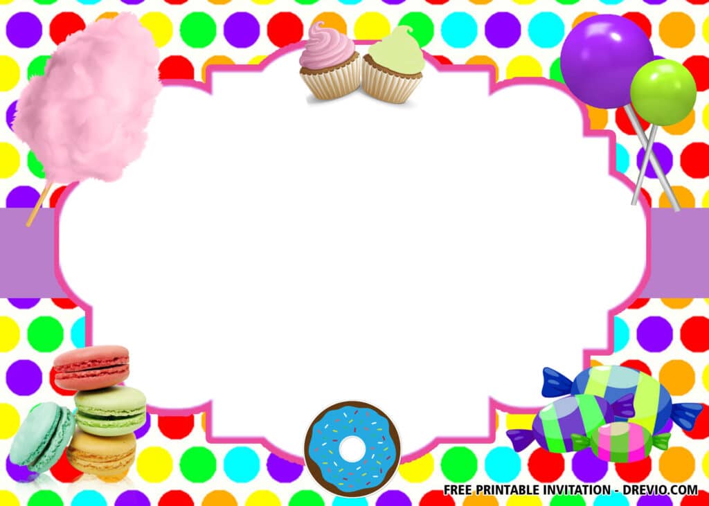 FREE Sweet Shop Birthday Invitations