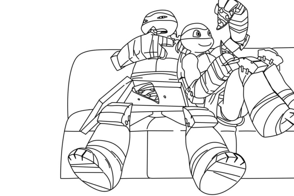 TMNT Coloring Page
