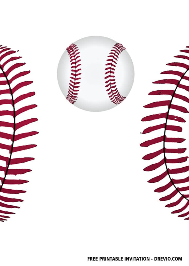 FREE Editable Baseball Birthday Invitations