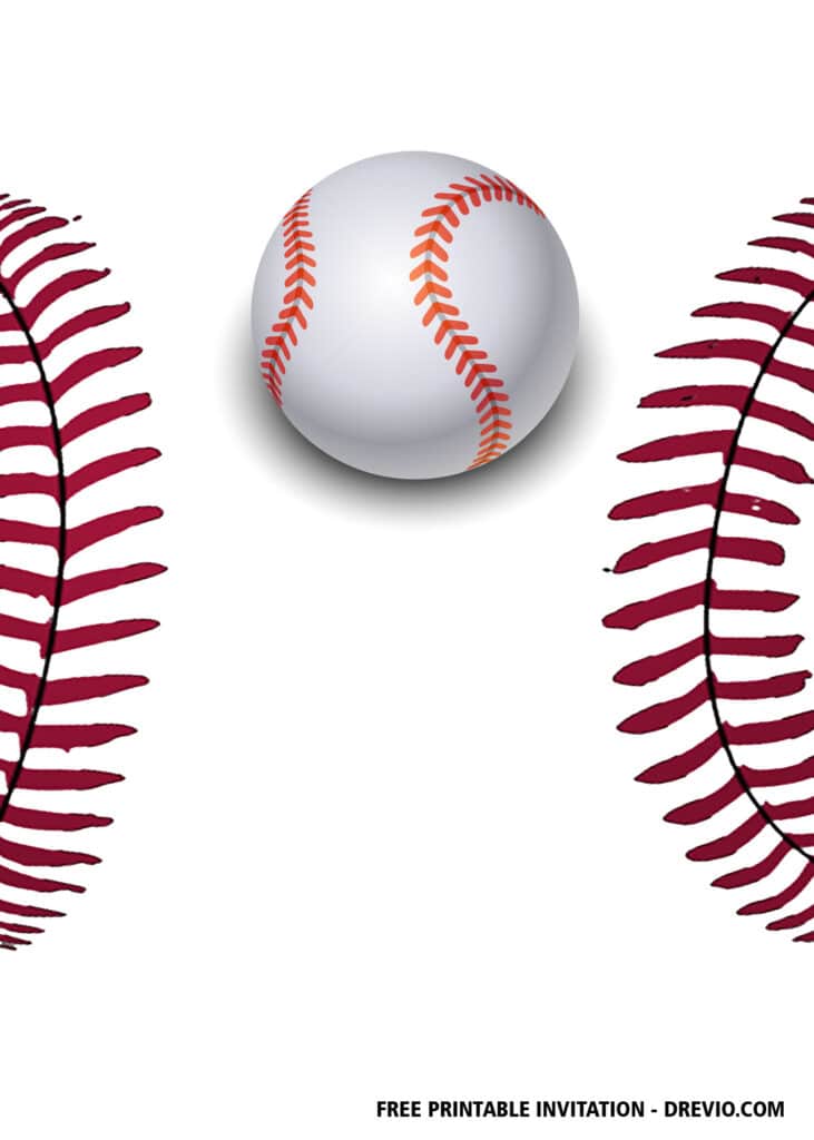 FREE Editable Baseball Birthday Invitations