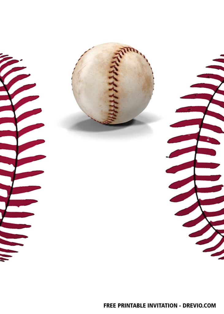 FREE Editable Baseball Birthday Invitations