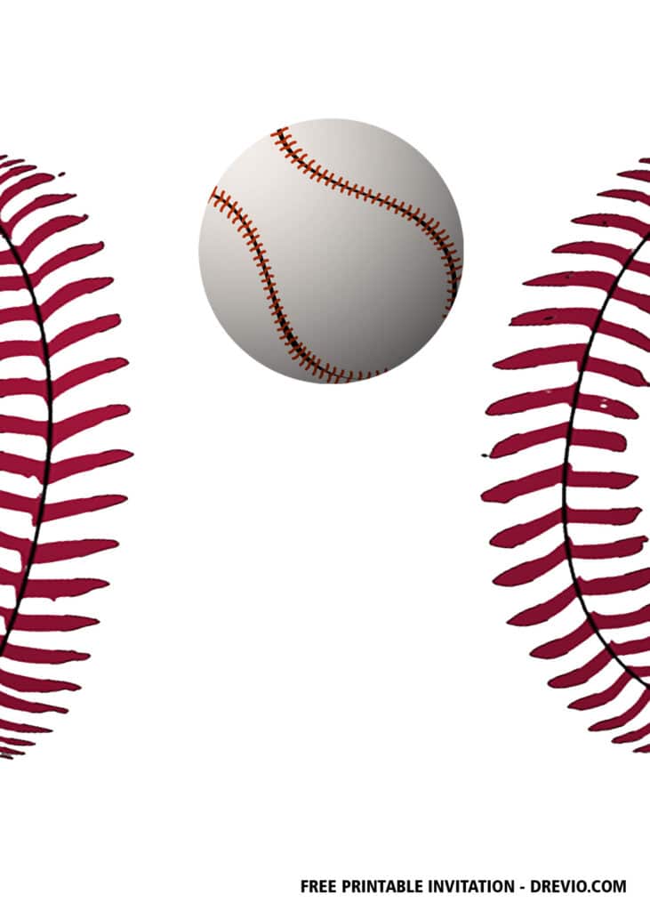 FREE Editable Baseball Birthday Invitations