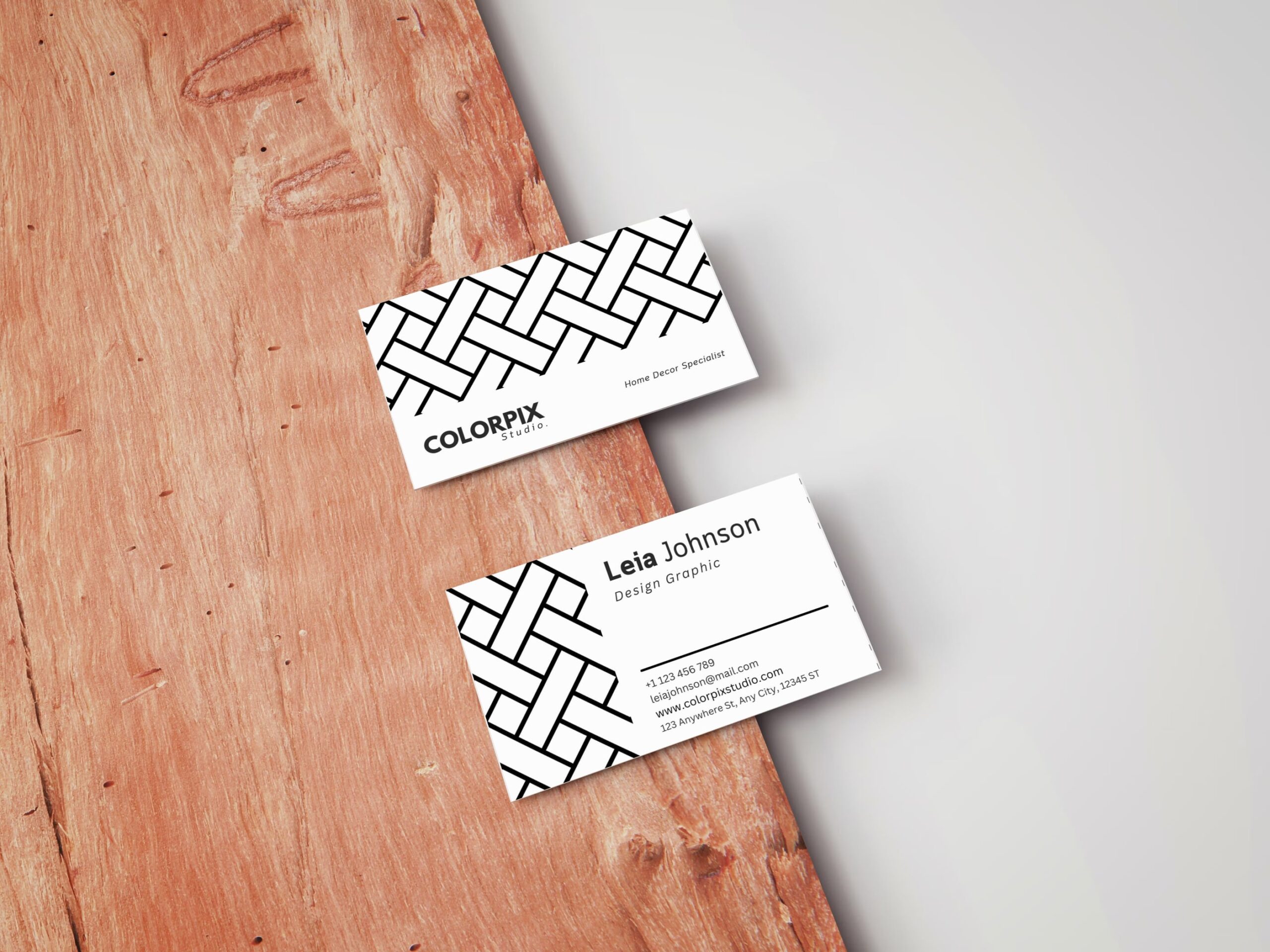FREE Minimalist Monochrome Business Card Template