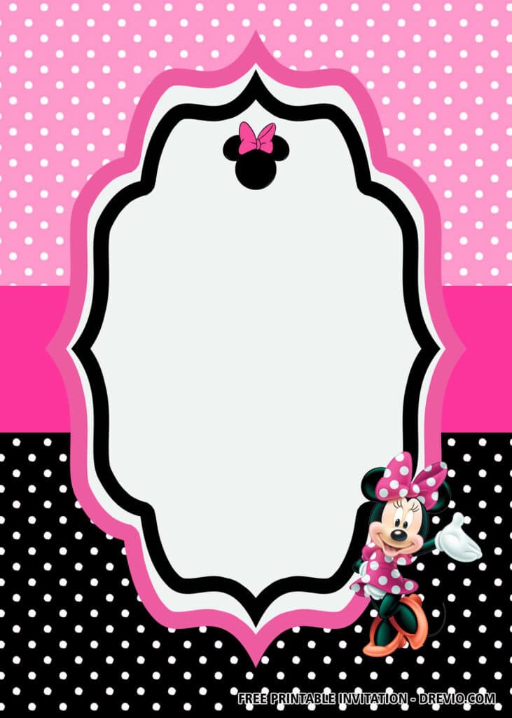 FREE Minnie Mouse Birthday Invitations