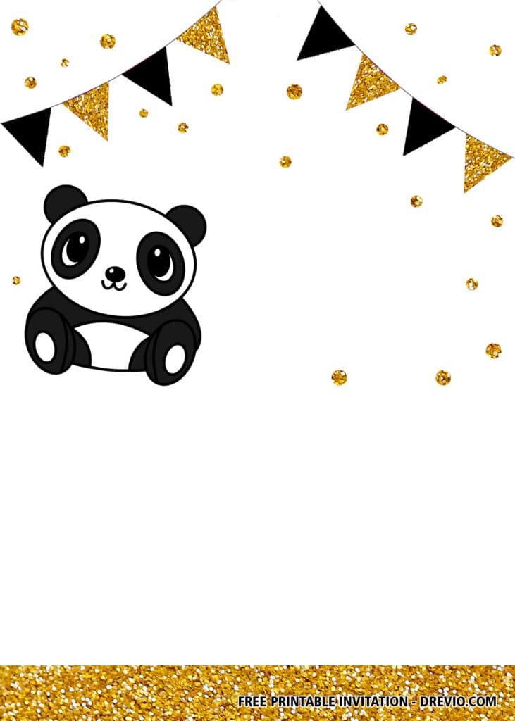 Free Panda Birthday Invitations